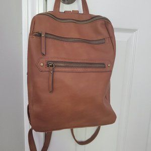Pleather / Faux Leather Purse Backpack